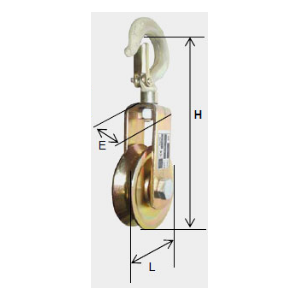 CLEVIS PULLEY FOR CABLE